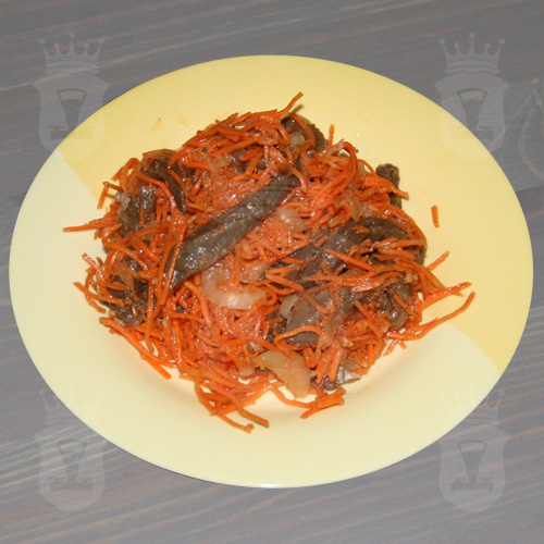 Корейская морковка с говядиной (салат хе)