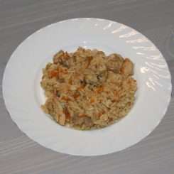 Рис с куриным филе в духовке